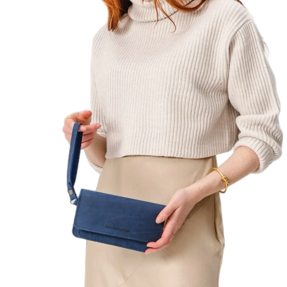Portland Leather Lily Wristlet NWOT